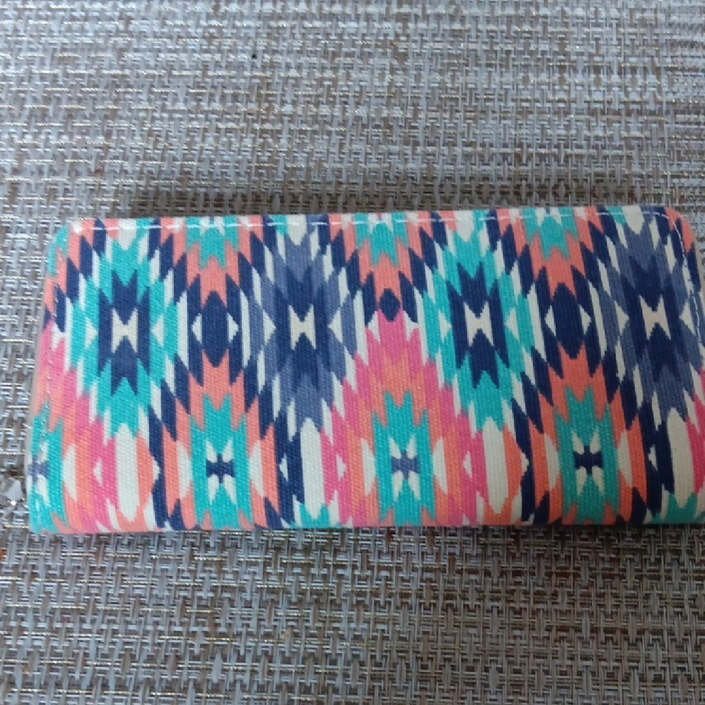 Colorful Bijorca Aztec Geometric Women's Wallet.New!